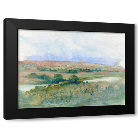 Hilltop Vista I Black Modern Wood Framed Art Print by OToole, Tim