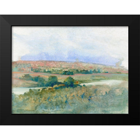 Hilltop Vista I Black Modern Wood Framed Art Print by OToole, Tim