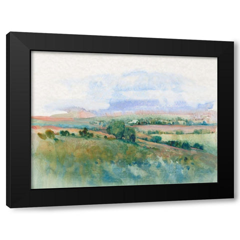 Hilltop Vista II Black Modern Wood Framed Art Print with Double Matting by OToole, Tim