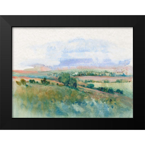 Hilltop Vista II Black Modern Wood Framed Art Print by OToole, Tim