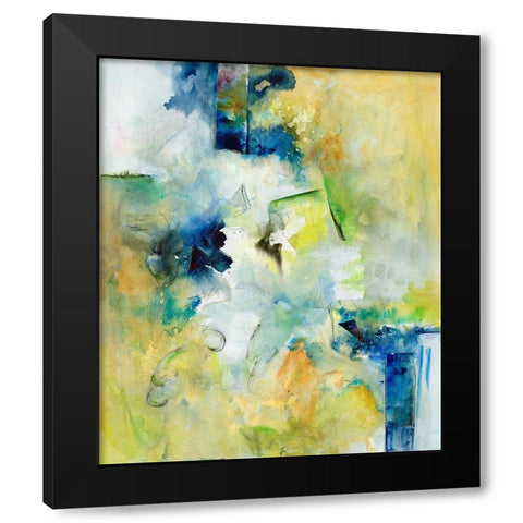 Starlings I Black Modern Wood Framed Art Print by Combs, Joyce