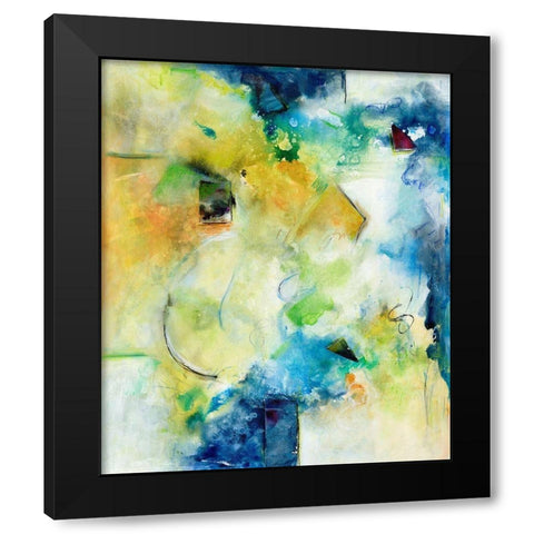 Starlings II Black Modern Wood Framed Art Print with Double Matting by Combs, Joyce