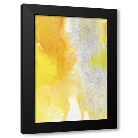 Golden Reflections II Black Modern Wood Framed Art Print with Double Matting by Combs, Joyce