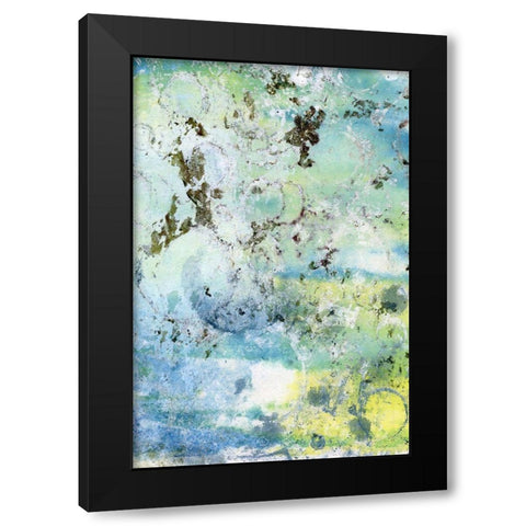 Coral Haze II Black Modern Wood Framed Art Print with Double Matting by Combs, Joyce