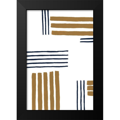 Underscore II Black Modern Wood Framed Art Print by Moore, Regina