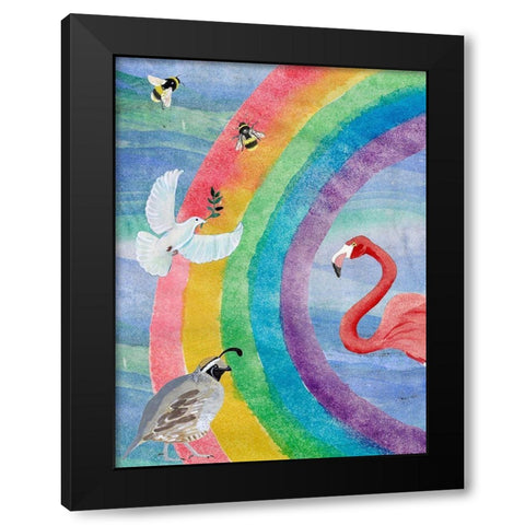 Noahs Ark I Black Modern Wood Framed Art Print by Ludwig, Alicia