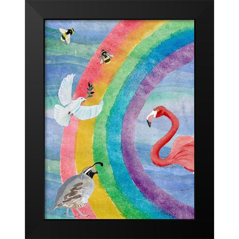 Noahs Ark I Black Modern Wood Framed Art Print by Ludwig, Alicia