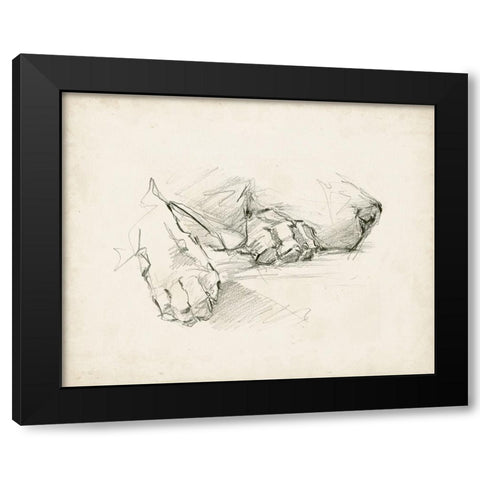 Puppy Nap I Black Modern Wood Framed Art Print by Harper, Ethan