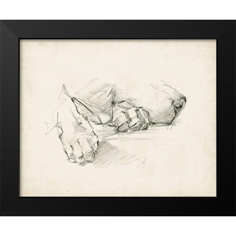 Puppy Nap I Black Modern Wood Framed Art Print by Harper, Ethan