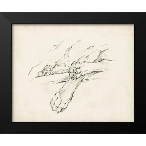 Puppy Nap II Black Modern Wood Framed Art Print by Harper, Ethan