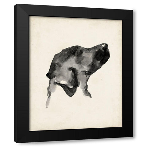 Puppy Profile I Black Modern Wood Framed Art Print with Double Matting by Harper, Ethan