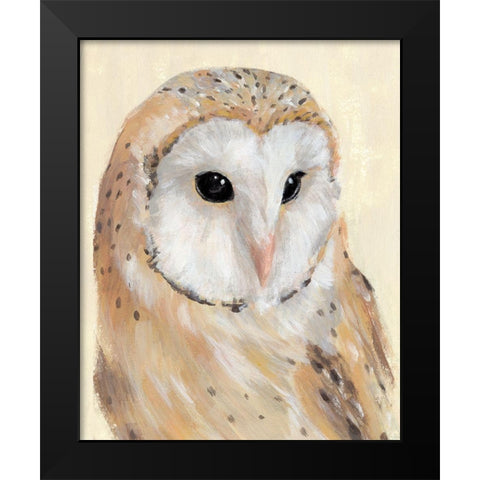 Common Barn Owl II Black Modern Wood Framed Art Print by Warren, Annie