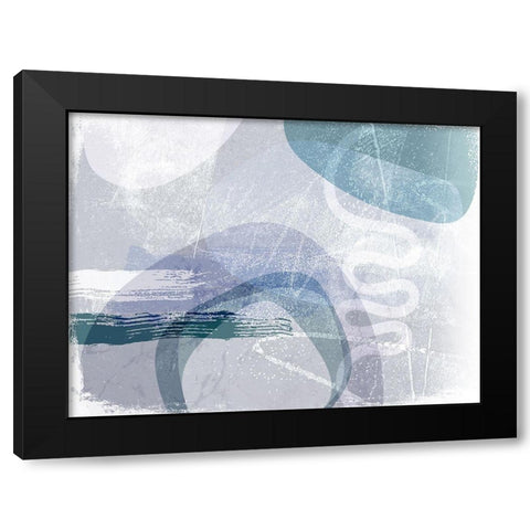 Rendition I Black Modern Wood Framed Art Print with Double Matting by Naskrent, Delores