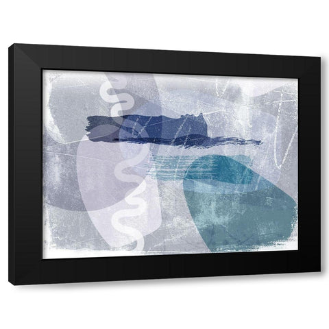 Rendition II Black Modern Wood Framed Art Print with Double Matting by Naskrent, Delores