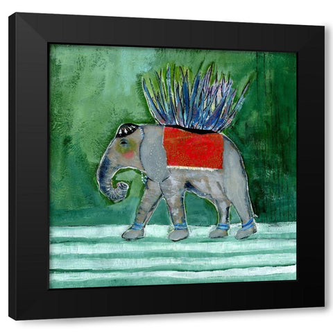 You are You I Black Modern Wood Framed Art Print with Double Matting by Daavettila, Tara