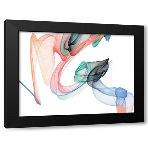 Dynamic Movement I Black Modern Wood Framed Art Print with Double Matting by Orlov, Irena
