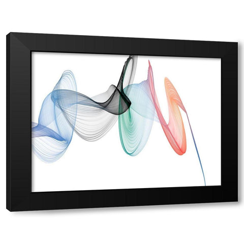 Dynamic Movement II Black Modern Wood Framed Art Print by Orlov, Irena