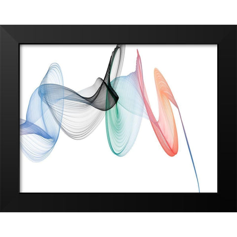Dynamic Movement II Black Modern Wood Framed Art Print by Orlov, Irena