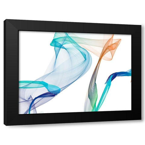 Dynamic Movement III Black Modern Wood Framed Art Print with Double Matting by Orlov, Irena