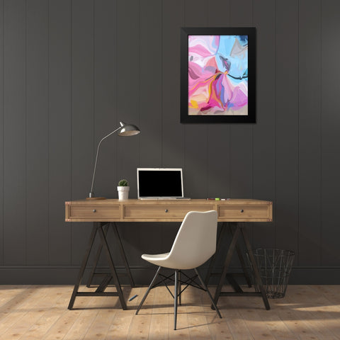 Colorful Lollipops I Black Modern Wood Framed Art Print by Orlov, Irena