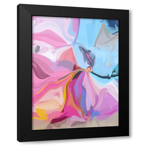 Colorful Lollipops I Black Modern Wood Framed Art Print by Orlov, Irena