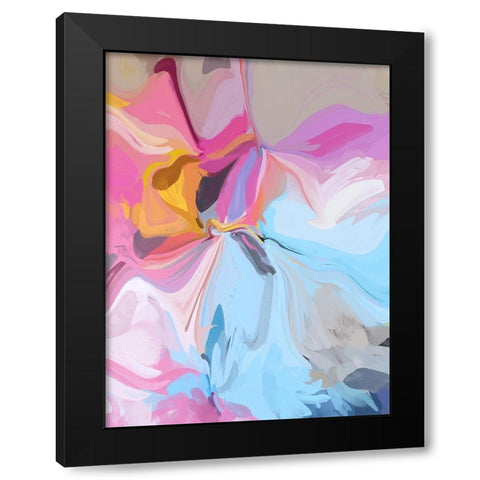 Colorful Lollipops II Black Modern Wood Framed Art Print by Orlov, Irena