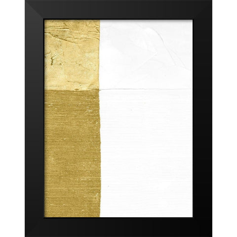 Gilded Echelon I Black Modern Wood Framed Art Print by Stramel, Renee W.