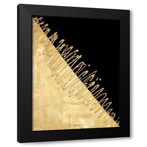 Gilded Amulet II Black Modern Wood Framed Art Print by Stramel, Renee W.