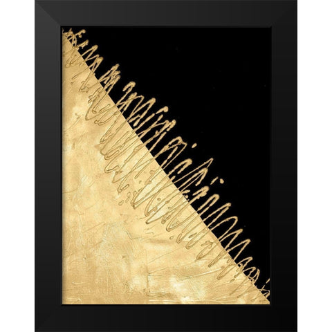 Gilded Amulet II Black Modern Wood Framed Art Print by Stramel, Renee W.