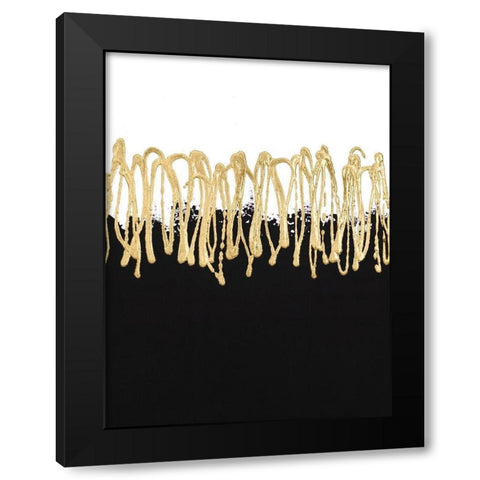 Gilded Amulet III Black Modern Wood Framed Art Print by Stramel, Renee W.