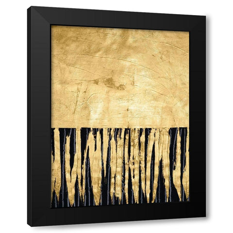 Auric II Black Modern Wood Framed Art Print by Stramel, Renee W.
