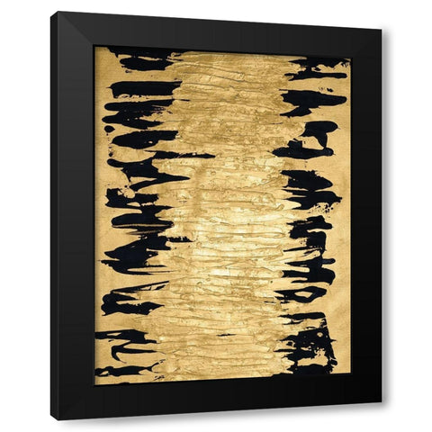 Auric III Black Modern Wood Framed Art Print with Double Matting by Stramel, Renee W.