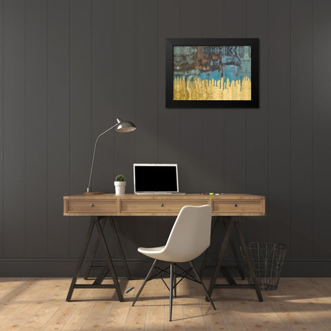 Aquafer I Black Modern Wood Framed Art Print by Stramel, Renee W.