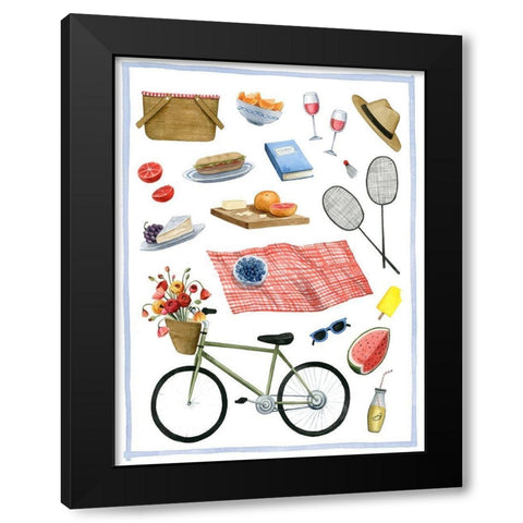 Park Picnic I Black Modern Wood Framed Art Print by Popp, Grace
