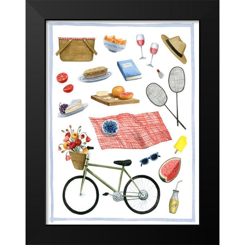 Park Picnic I Black Modern Wood Framed Art Print by Popp, Grace