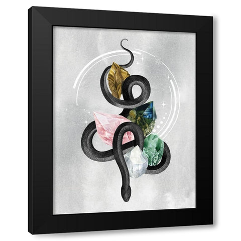 Crystalline Serpent I Black Modern Wood Framed Art Print by Popp, Grace