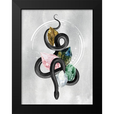 Crystalline Serpent I Black Modern Wood Framed Art Print by Popp, Grace