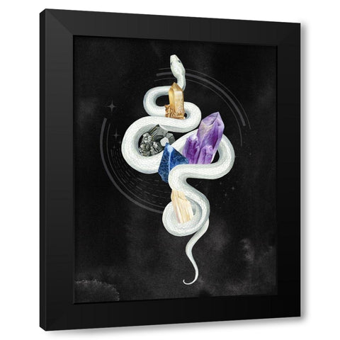 Crystalline Serpent II Black Modern Wood Framed Art Print by Popp, Grace