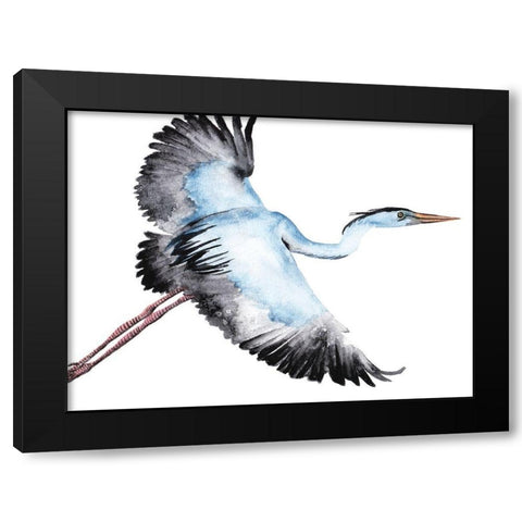 From the Sky I Black Modern Wood Framed Art Print by Wang, Melissa