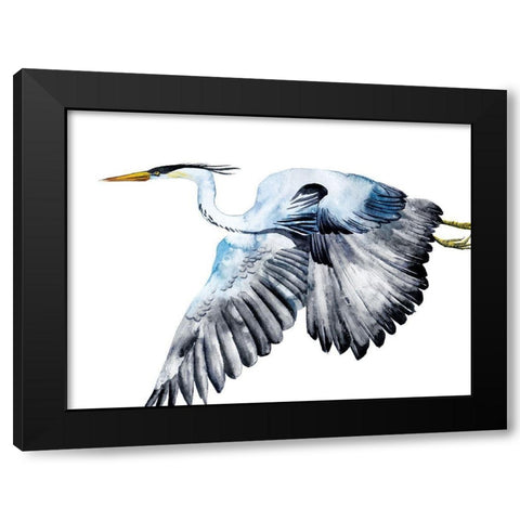 From the Sky II Black Modern Wood Framed Art Print with Double Matting by Wang, Melissa