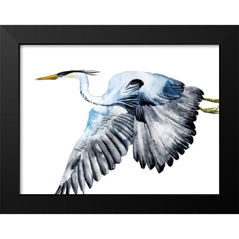 From the Sky II Black Modern Wood Framed Art Print by Wang, Melissa