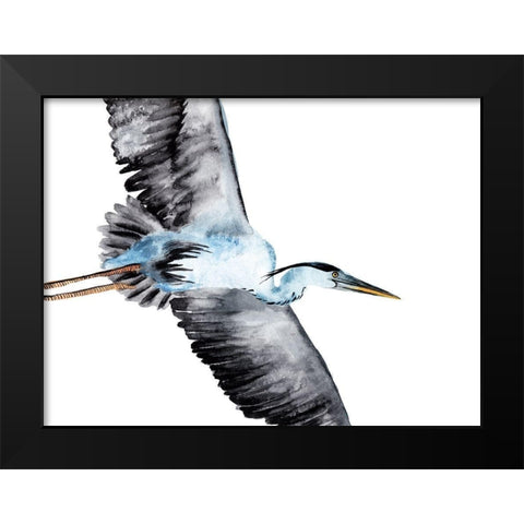 From the Sky III Black Modern Wood Framed Art Print by Wang, Melissa