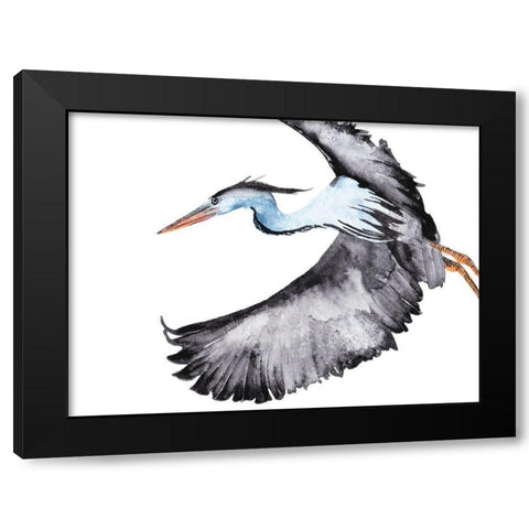 From the Sky IV Black Modern Wood Framed Art Print by Wang, Melissa