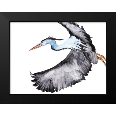 From the Sky IV Black Modern Wood Framed Art Print by Wang, Melissa