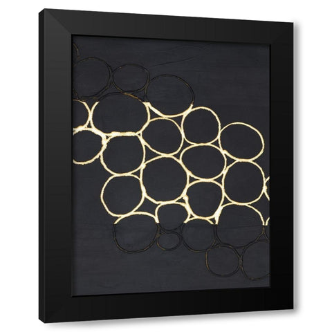 Gold Combo III Black Modern Wood Framed Art Print by Stramel, Renee W.