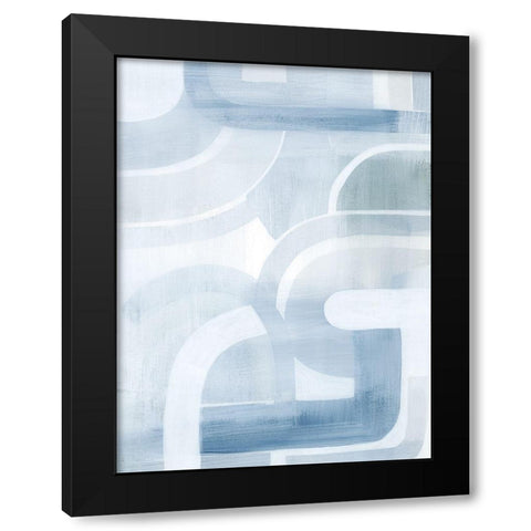 Snow Streams I Black Modern Wood Framed Art Print by Popp, Grace