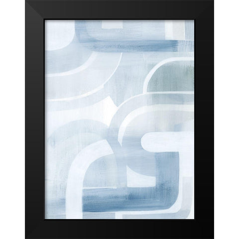 Snow Streams I Black Modern Wood Framed Art Print by Popp, Grace