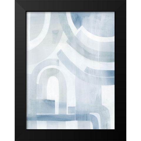 Snow Streams II Black Modern Wood Framed Art Print by Popp, Grace