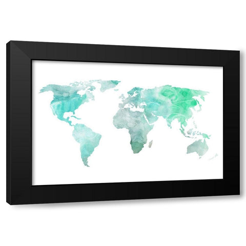 Dreaming of Earth I Black Modern Wood Framed Art Print with Double Matting by Wang, Melissa