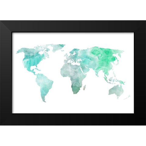 Dreaming of Earth I Black Modern Wood Framed Art Print by Wang, Melissa